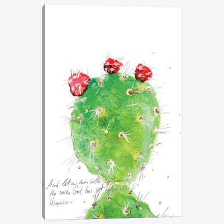 Cactus Verse IV Canvas Print #IBL18} by Ingrid Blixt Canvas Art