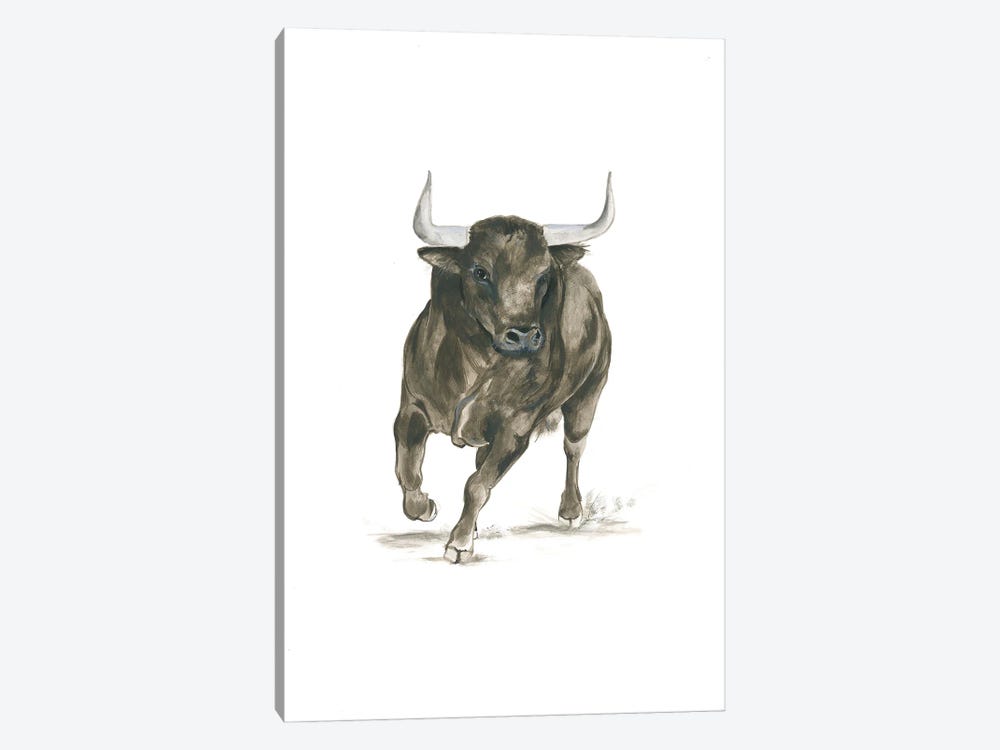 Camargue Bull by Isabelle Brent 1-piece Canvas Artwork