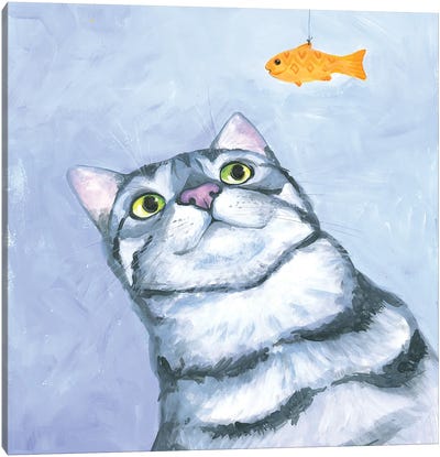 Cat Games Canvas Art Print - Isabelle Brent