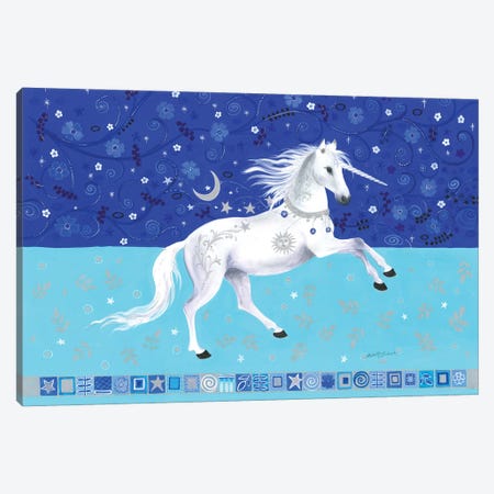Celestial Unicorn Canvas Print #IBR22} by Isabelle Brent Art Print