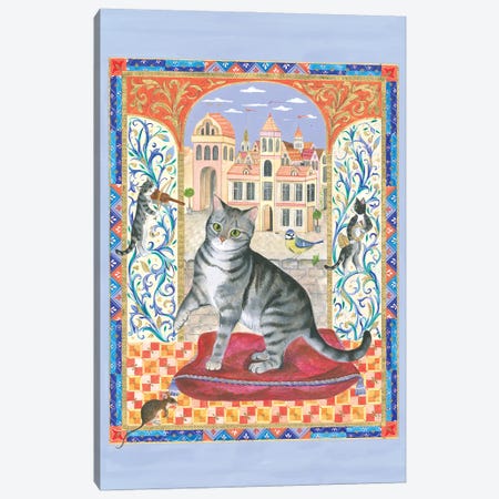 Chaucer's Cat Canvas Print #IBR24} by Isabelle Brent Canvas Wall Art