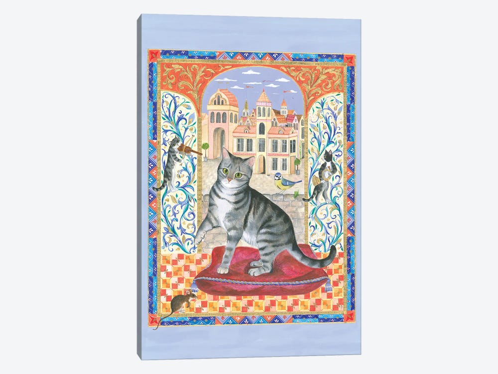 Chaucer's Cat by Isabelle Brent 1-piece Canvas Print