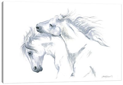 Devotion - Horses Canvas Art Print - Isabelle Brent