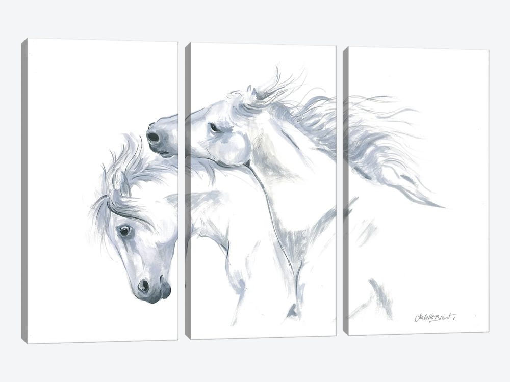 Devotion - Horses by Isabelle Brent 3-piece Art Print