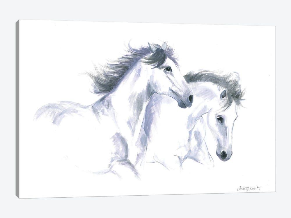 Equine Friends by Isabelle Brent 1-piece Canvas Wall Art