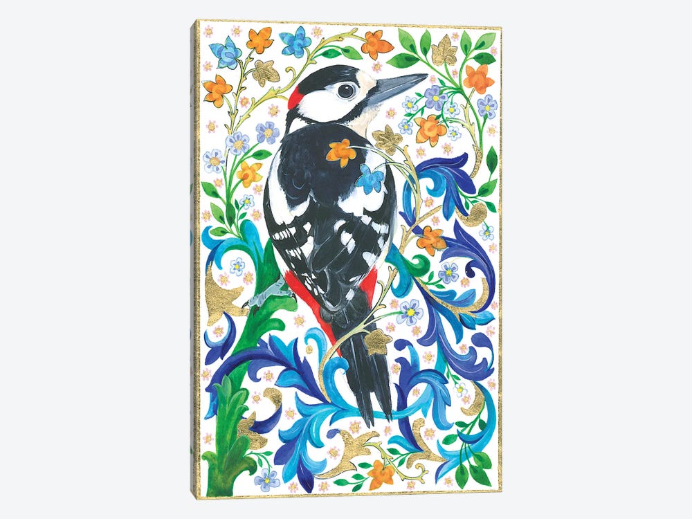 A Greater Spotted Woodpecker by Isabelle Brent 1-piece Art Print