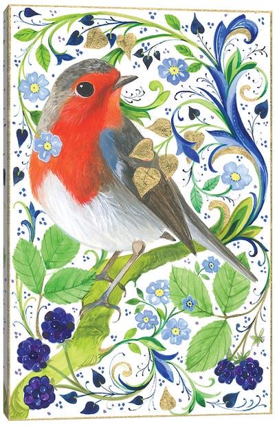 Florentine Robin Canvas Art Print - Robin Art