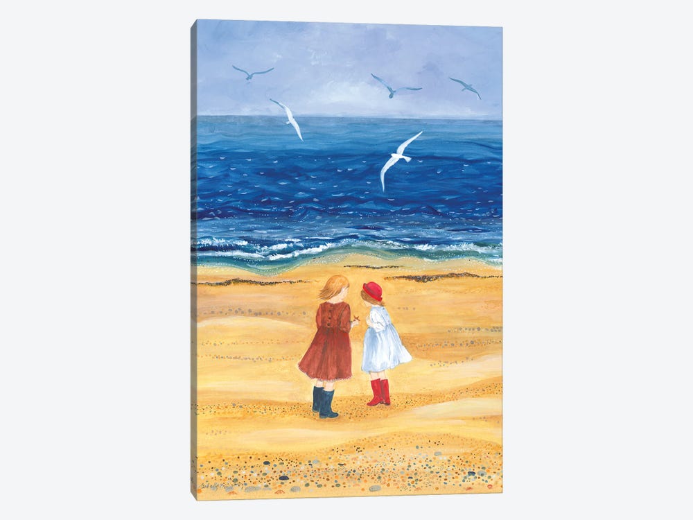 Friends On The Beach by Isabelle Brent 1-piece Canvas Art