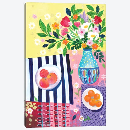 A Still Life Picnic Canvas Print #IBR3} by Isabelle Brent Canvas Artwork