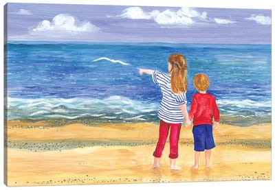 Look! The Wonderful Ocean Canvas Art Print - Isabelle Brent