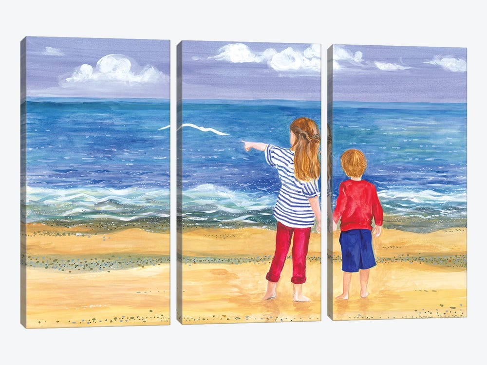 Look! The Wonderful Ocean by Isabelle Brent 3-piece Canvas Art Print