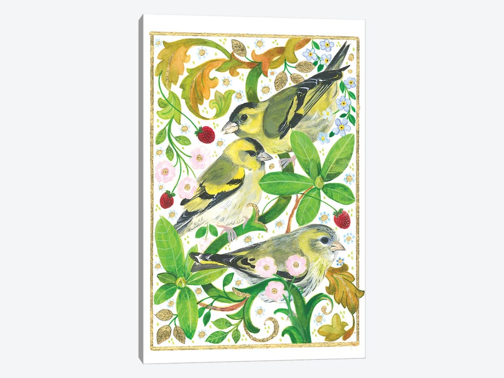 Siskins by Isabelle Brent 1-piece Canvas Wall Art