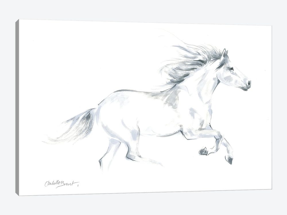 Spirited Horse by Isabelle Brent 1-piece Canvas Print
