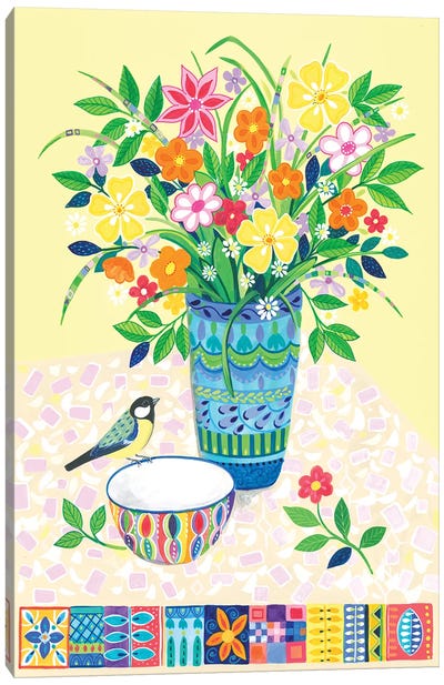 A Sunday Bouquet Canvas Art Print - Global Folk