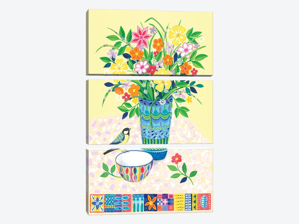 A Sunday Bouquet by Isabelle Brent 3-piece Canvas Print
