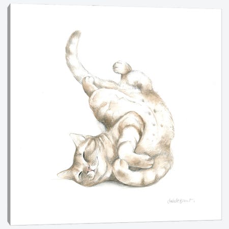 The Happy Cat Canvas Print #IBR52} by Isabelle Brent Canvas Art