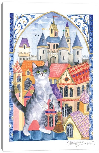 Town Cat Canvas Art Print - Isabelle Brent
