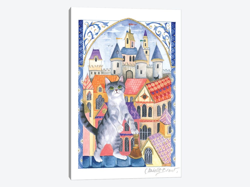 Town Cat by Isabelle Brent 1-piece Canvas Print