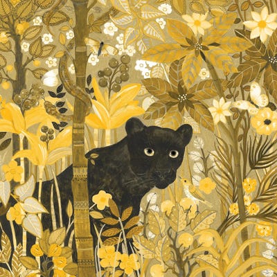 Isabelle Brent - Canvas Prints: Panther  Hidden Tropics by Isabelle Brent