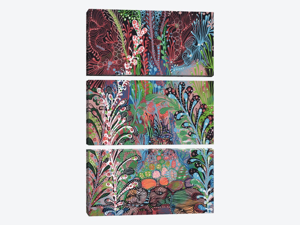Garden by Noemi Ibarz 3-piece Canvas Art Print