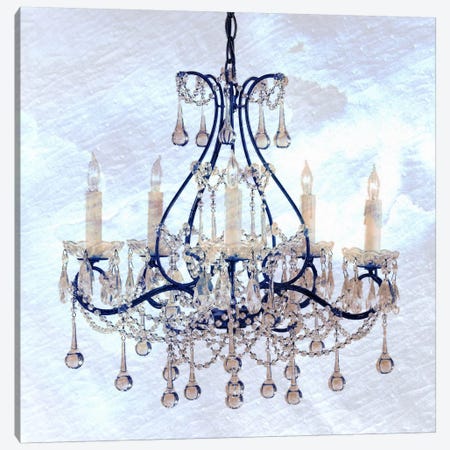 Frosted Chandelier Canvas Print #ICA100} by Unknown Artist Canvas Print