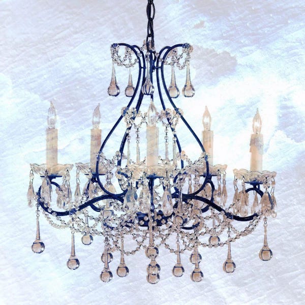 5by5collective: Frosted Chandelier by 5by5collective