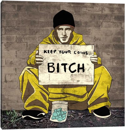 Keep Your Coins Canvas Art Print - Breaking Bad