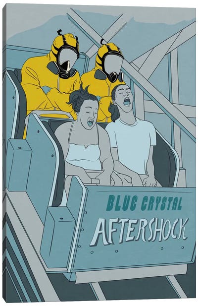 Aftershock Roller Coaster Canvas Art Print - Television & Movie Art