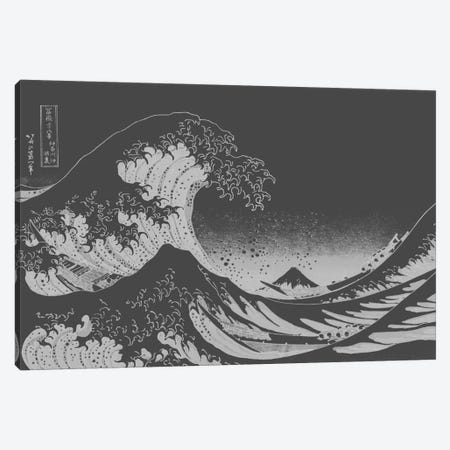 Sketch of Great Wave Canvas Print #ICA1028} by 5by5collective Canvas Art Print