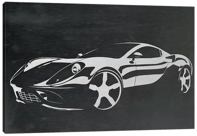 Cruising Brushed Aluminum Canvas Art Print - Auto Racing Art