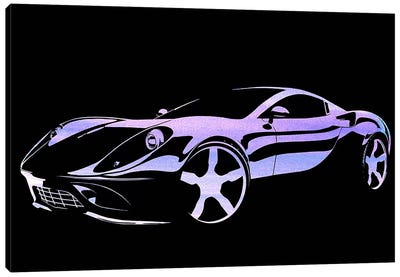 Cruising Purple Canvas Art Print - Auto Racing Art