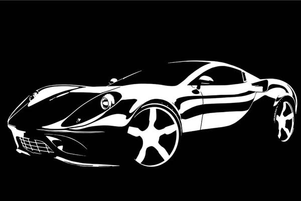 Auto Racing: Cruising White by 5by5collective