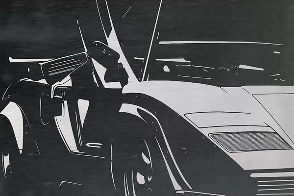 Sleek and Retro Brushed Aluminum