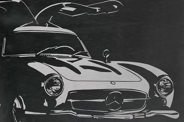 Mercedes-Benz: Vintage Wings Brushed Aluminum by 5by5collective