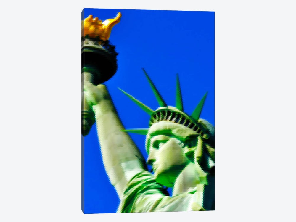 Cross Stitched Statue of Liberty 1-piece Canvas Print