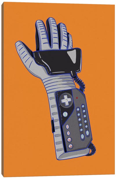 Glove of Power Canvas Art Print - Nes Hero