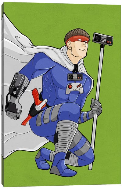 Game Hero Canvas Art Print - Fictional Character Art