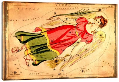 Virgo1825 Canvas Art Print - Celestial Maps