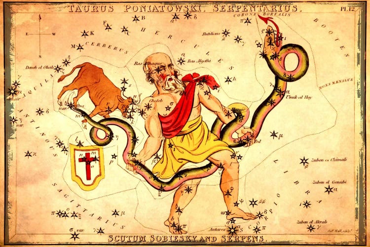 Ophiuchus1825 by Sidney Hall wall art