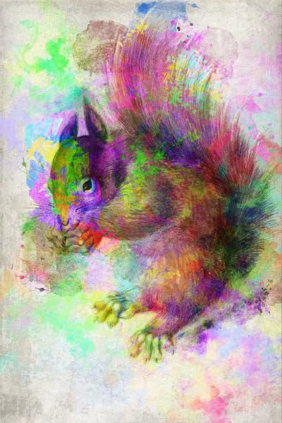 Squirrels: Watercolor Squirel by 5by5collective