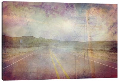 Life is a Highway Canvas Art Print - Retro Collage Collection