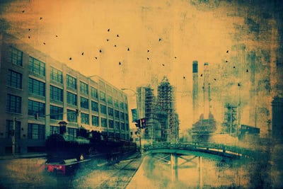 Through Time by 5by5collective canvas print