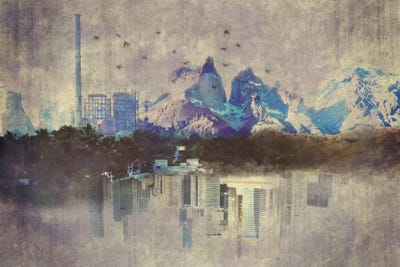 Rural Urbanization by 5by5collective canvas print