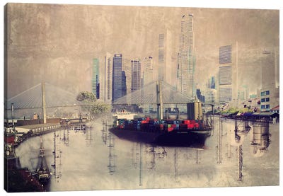 Urban Cargo Canvas Art Print - Freightliner Art