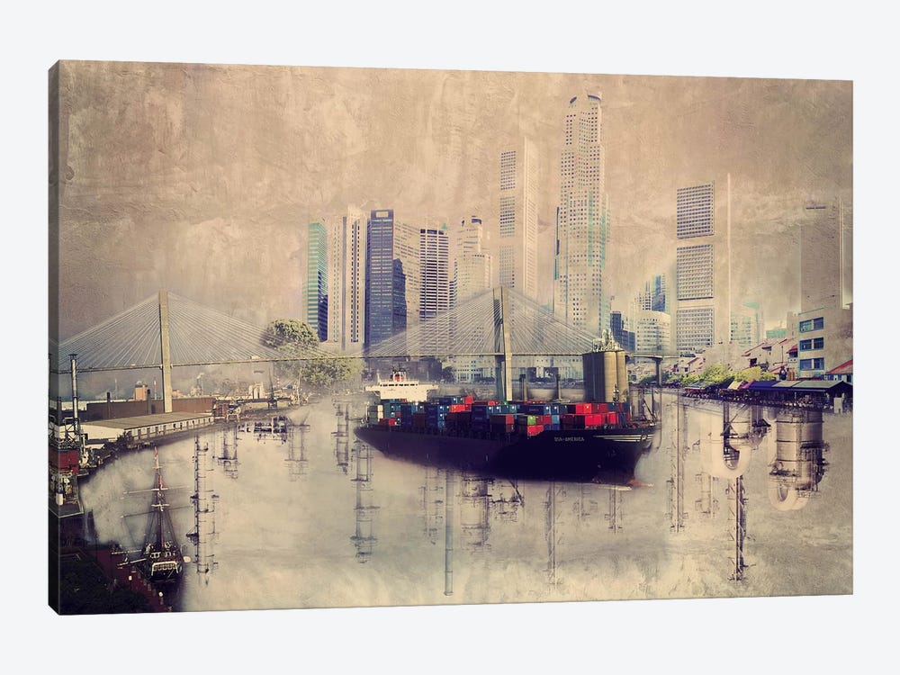Urban Cargo by 5by5collective 1-piece Canvas Art Print