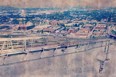 Platform Horizon by 5by5collective canvas print