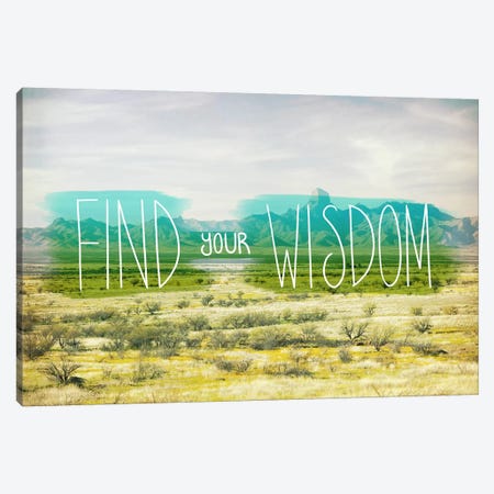 Find Your Wisdom Canvas Print #ICA1124} by 5by5collective Canvas Print