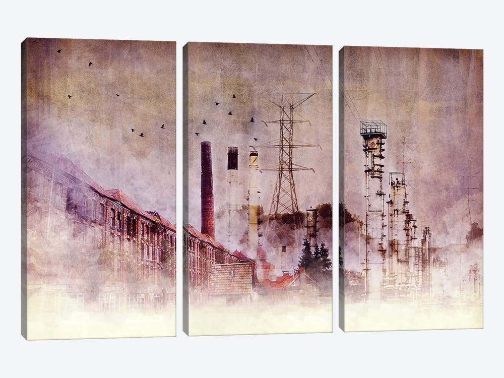 Backbone of Industry by 5by5collective 3-piece Canvas Art