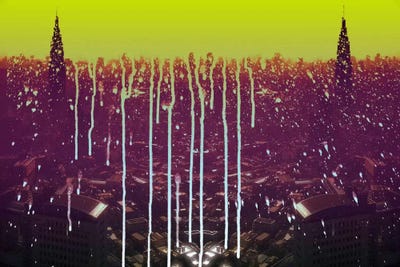 City Drips by 5by5collective canvas print