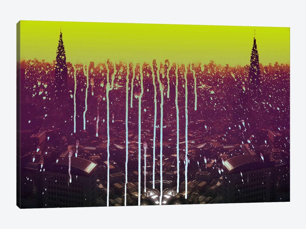 City Drips by 5by5collective 1-piece Canvas Print